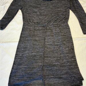 Chic Heather Gray Long Sleeve Dress(D101)
